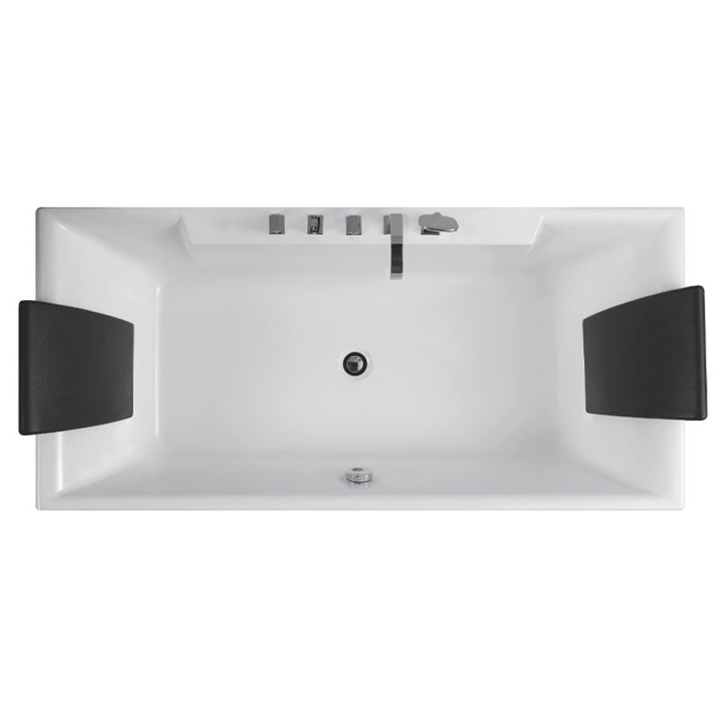 Badnor Yazmin badekar m/ innb. blandeb. 170cm (sort glass)