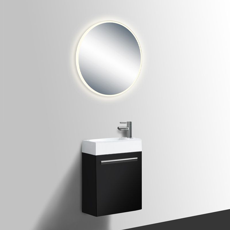 Badnor Lissie rundt baderomsspeil (60cm) med LED-belysning