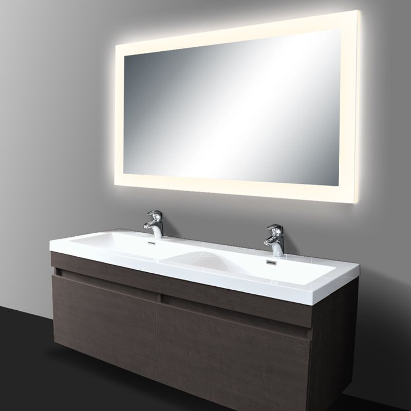 Badnor Lone baderomsspeil (140x80cm) med LED-belysning