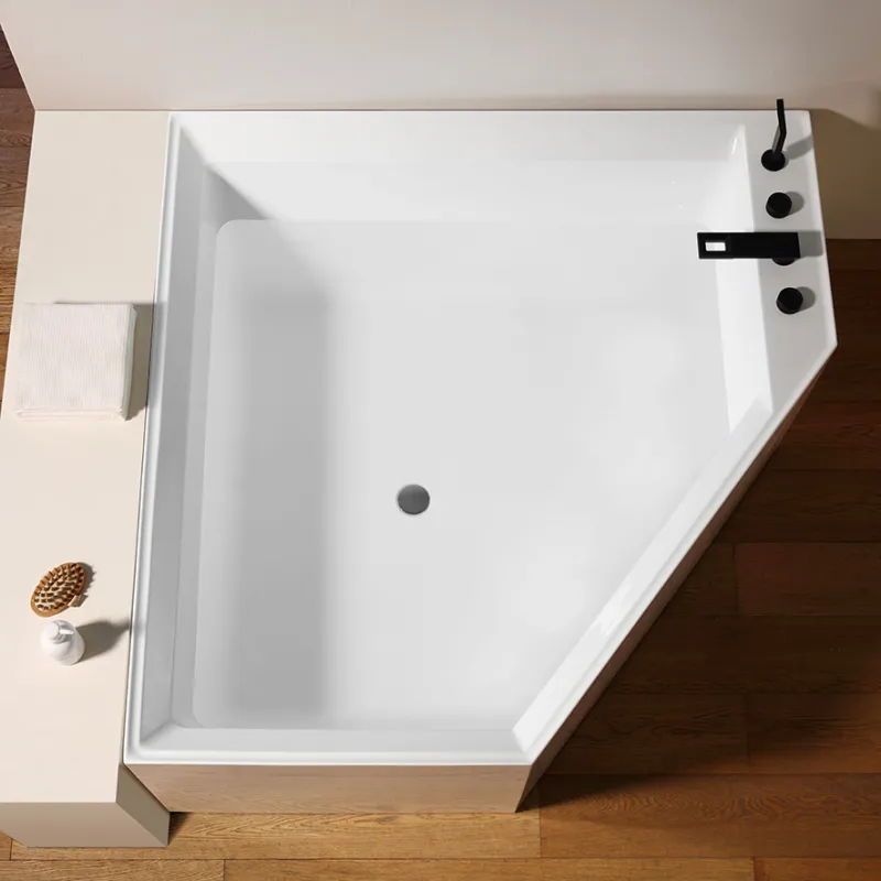 Badnor Fiorella designbadekar m/ innb. blandebatt. 150x150cm