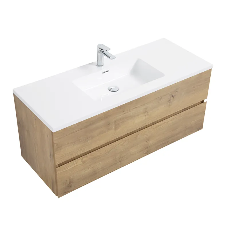 Badnor Mikala 120cm enkel servant (8406) Sienna speil m/lys