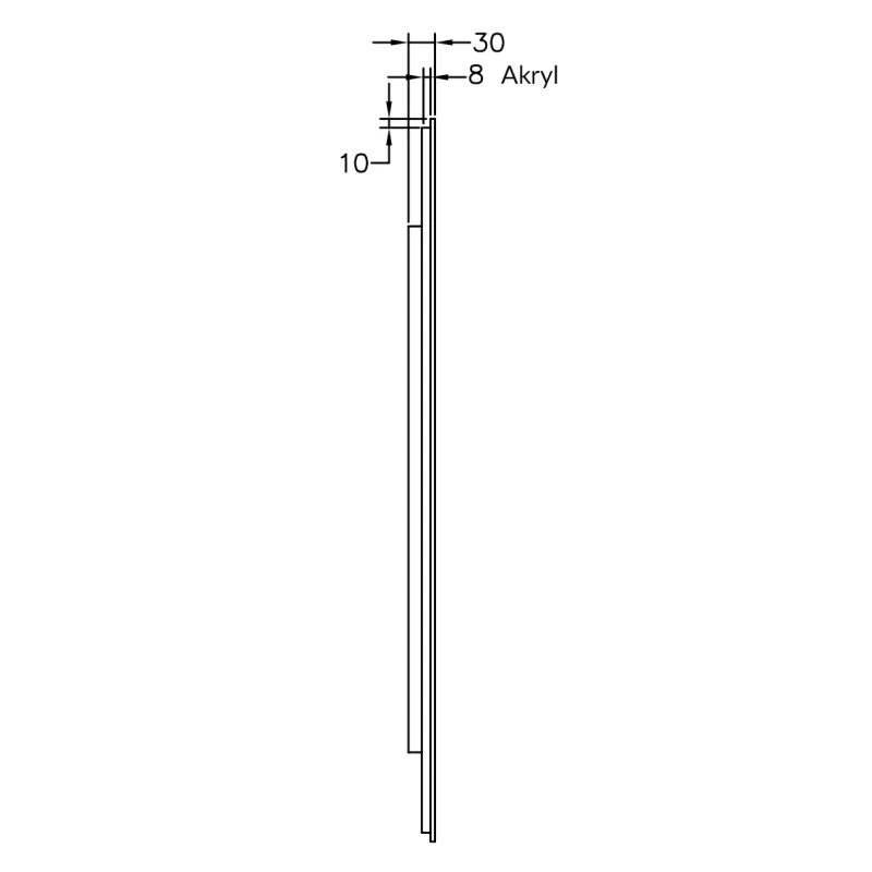 Badnor Mathea 120cm (dobbel) mbl.pk (9303) Lucy speil