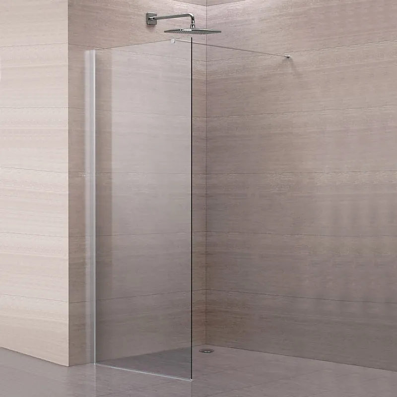 Pyxis fastfelt Walk-in hjørne 100cm - krom