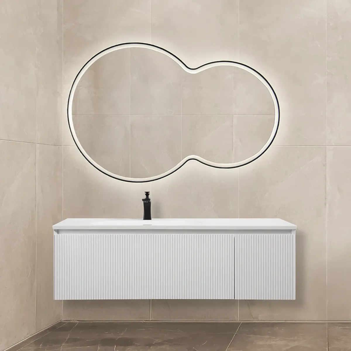 Badnor Merethe 120cm møbelpk (7205) Leonora speil