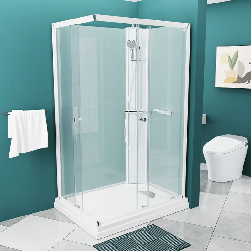 Badnor Nordica White lux 8-3 dusjkabinett 120x90cm m/takdusjsett