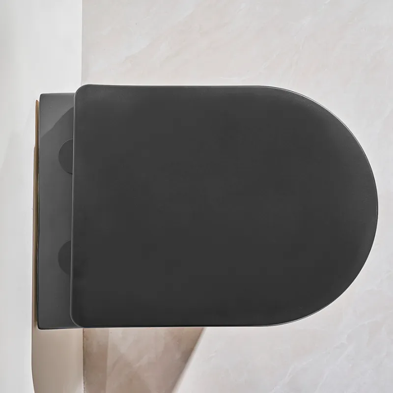 Toalettpakke: Badnor Serena MATT SORT / Grohe Rapid SL m/ hvit 