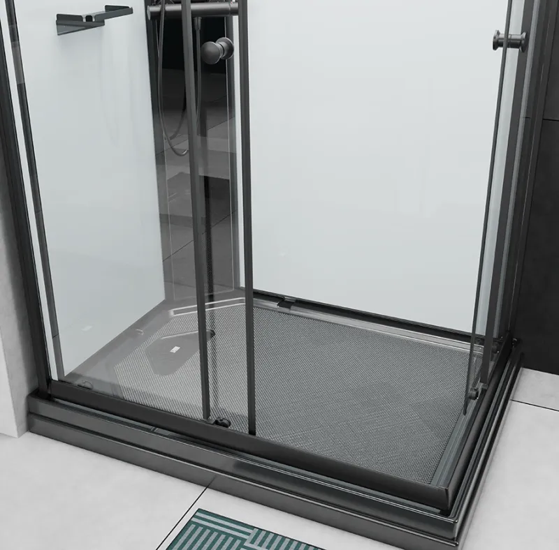 Badnor Scandia Black lux 8-2 dusjkabinett 105x90cm m/dusjsett
