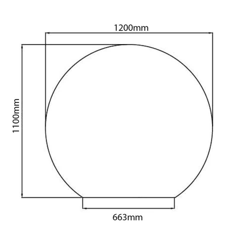 Badnor Mette 120cm dobbel +40cm mbl.lpk (50105) Sissel speil