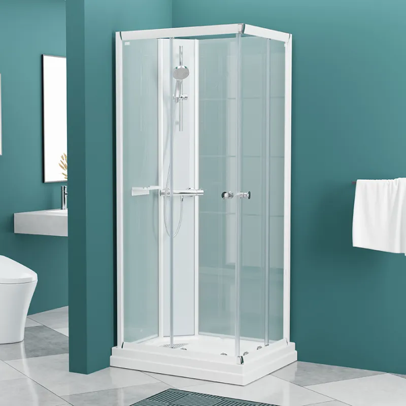 Badnor Nordica White lux 8-0 dusjkabinett 90x70cm m/dusjsett
