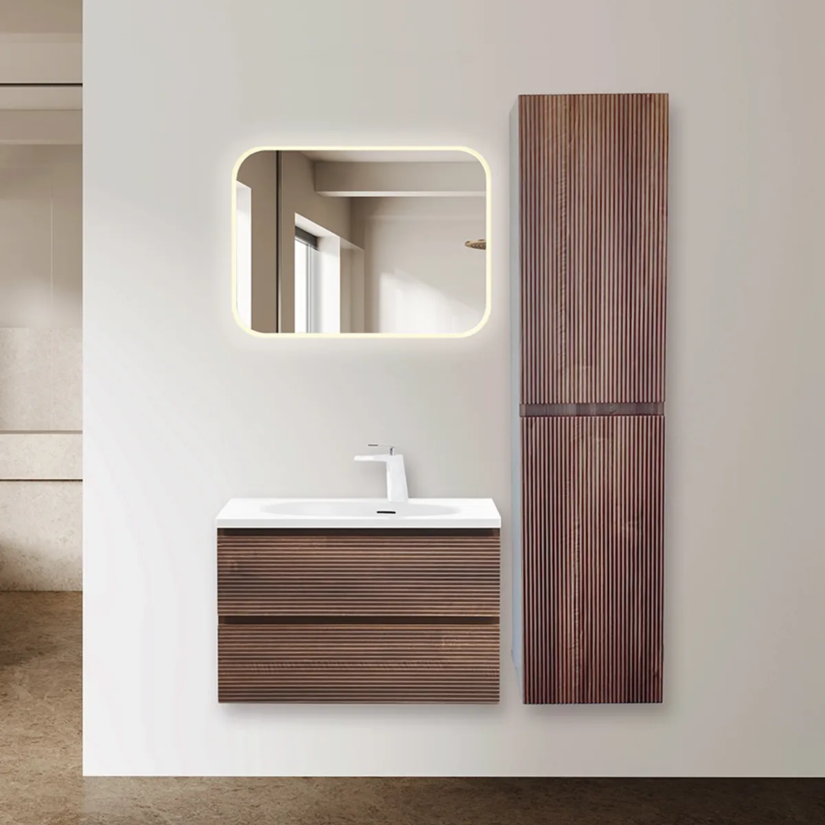 Badnor Maiken 80+40cm mbl.pk. (94110) Linnea speil m/lys