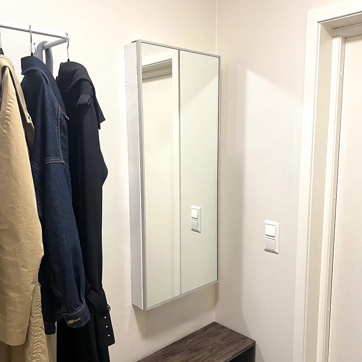 Badnor Siri speil m/ alu. ramme 50x120cm