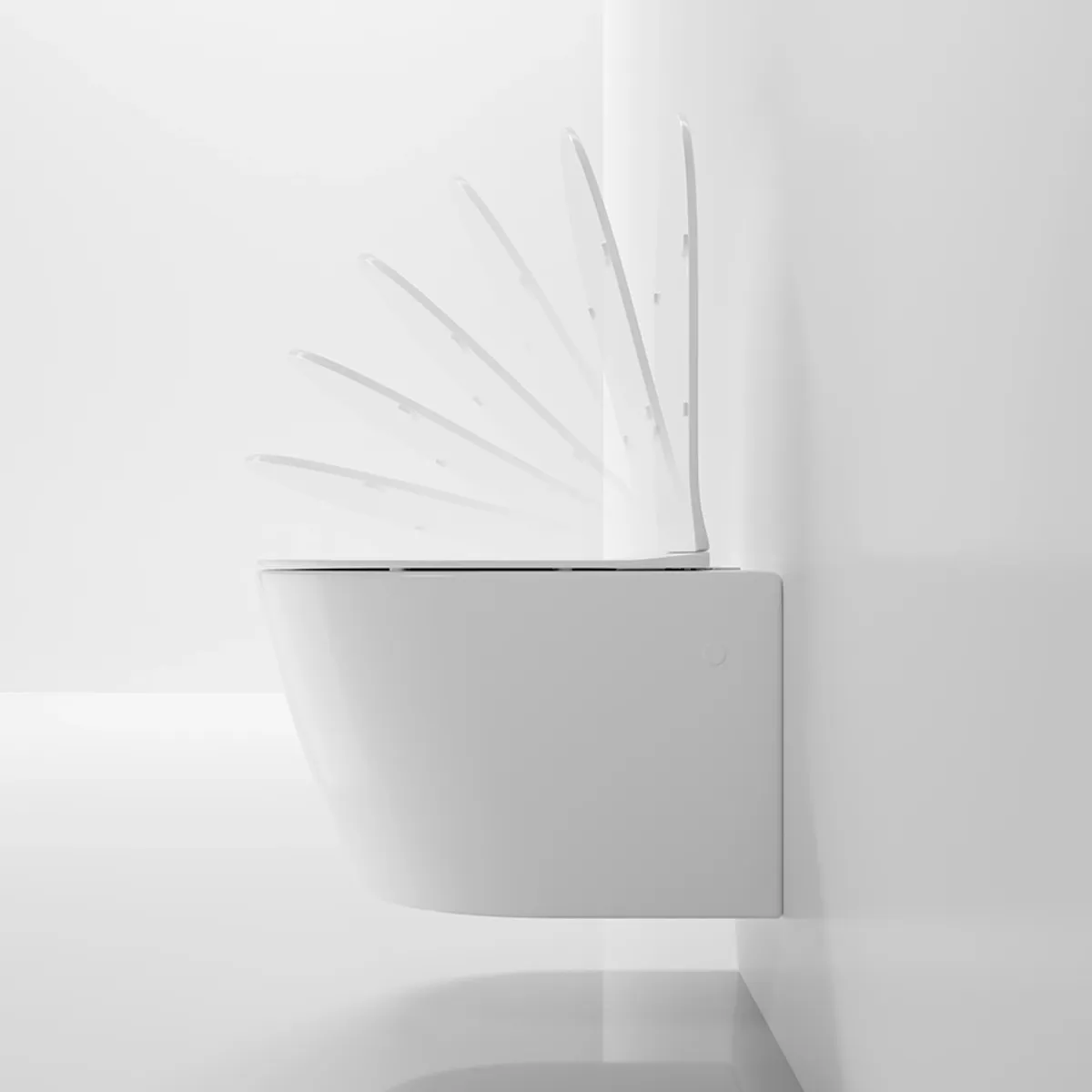 Badnor Ravenna veggskål inkl. sete (hardplast) m/ soft- close