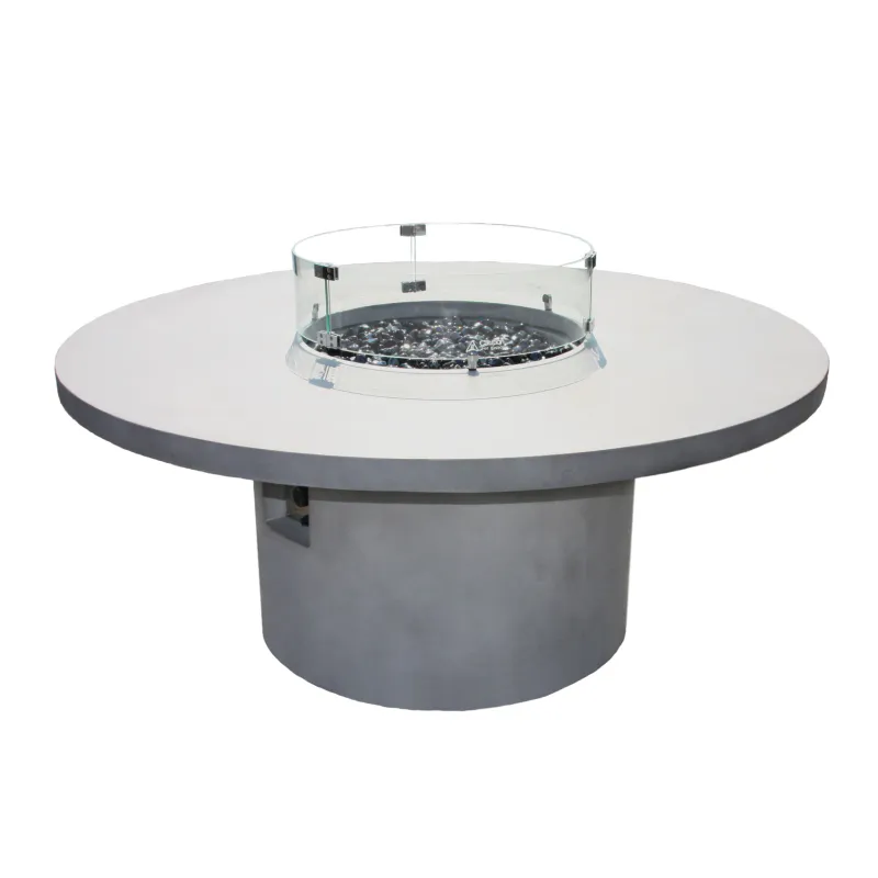 Arctic A-804, Ø150cm gassdrevet peisbord, GRANITE
