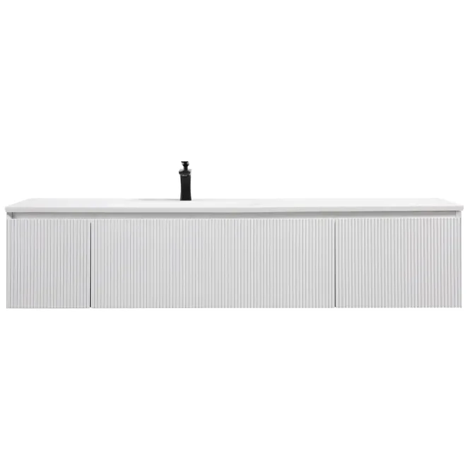 Hovedbilde Badnor Merethe 165cm servantskap m/spile-front HVIT MATT