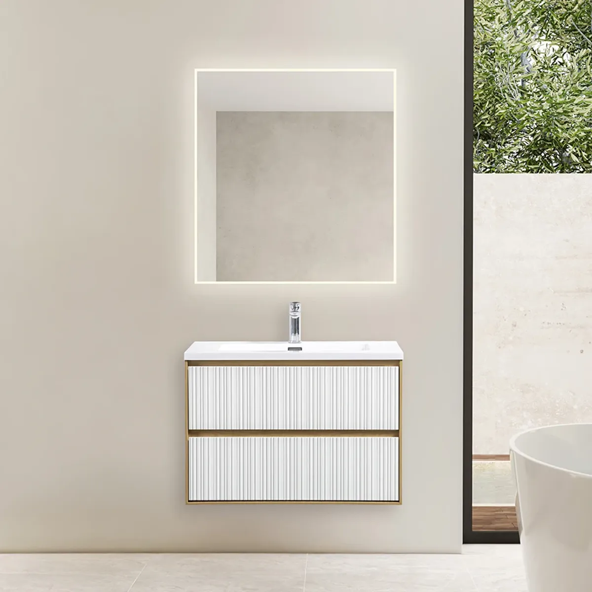 Badnor Marikken 75cm mbl.pk. (2141) Lotte speil