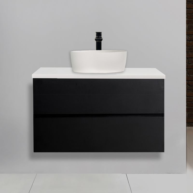 Badnor Benkeplate 90cm, MATT HVIT