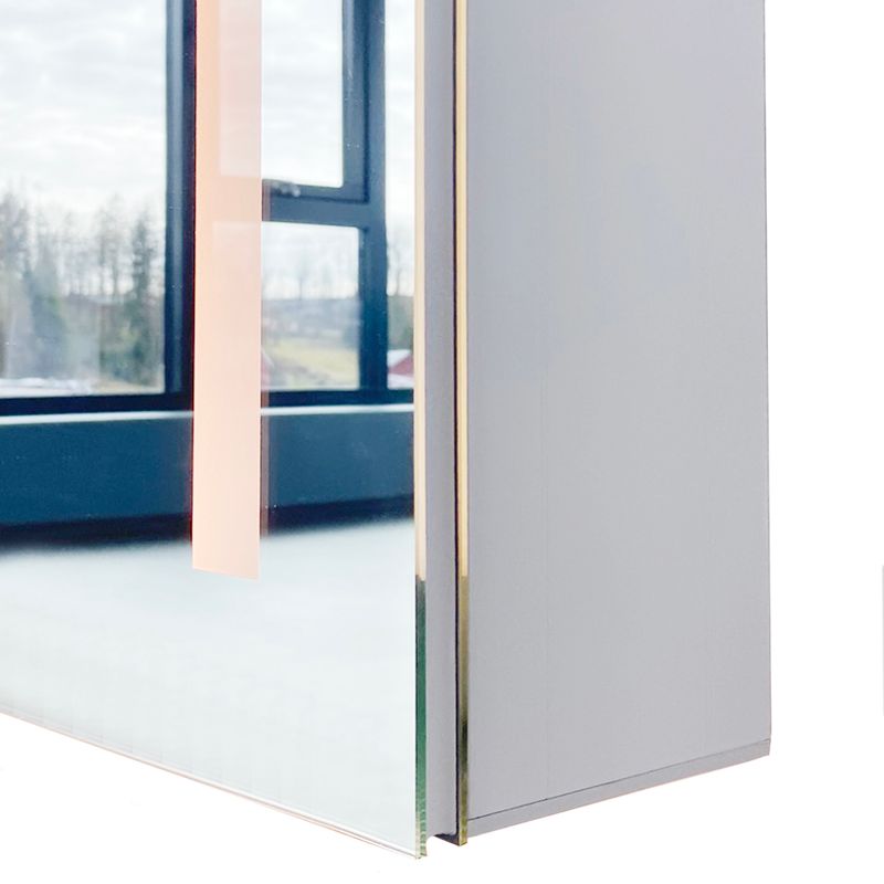 Badnor Lilly speilskap (120cm), hvit, m/LED-lys og stikkontakt