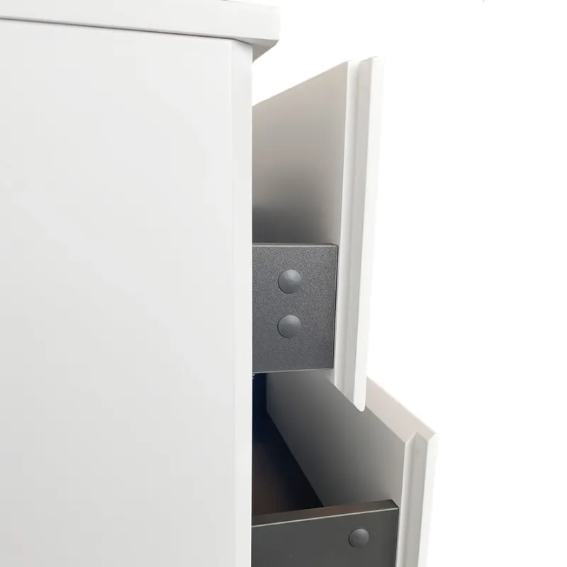 Badnor Melanie HVIT 150cm servantskap m/SORT benkeplate