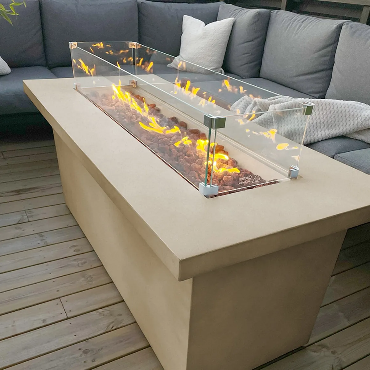 Arctic A-702 gassdrevet peisbord, ANTIQUE BEIGE