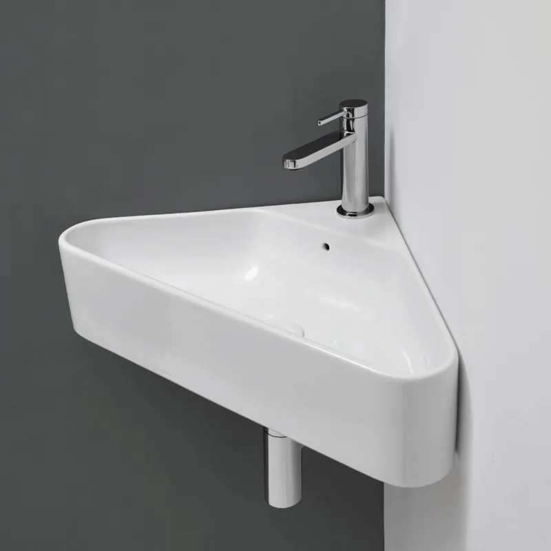 Lavabo Axa Corner porselensvask for veggmontering (hjørne)