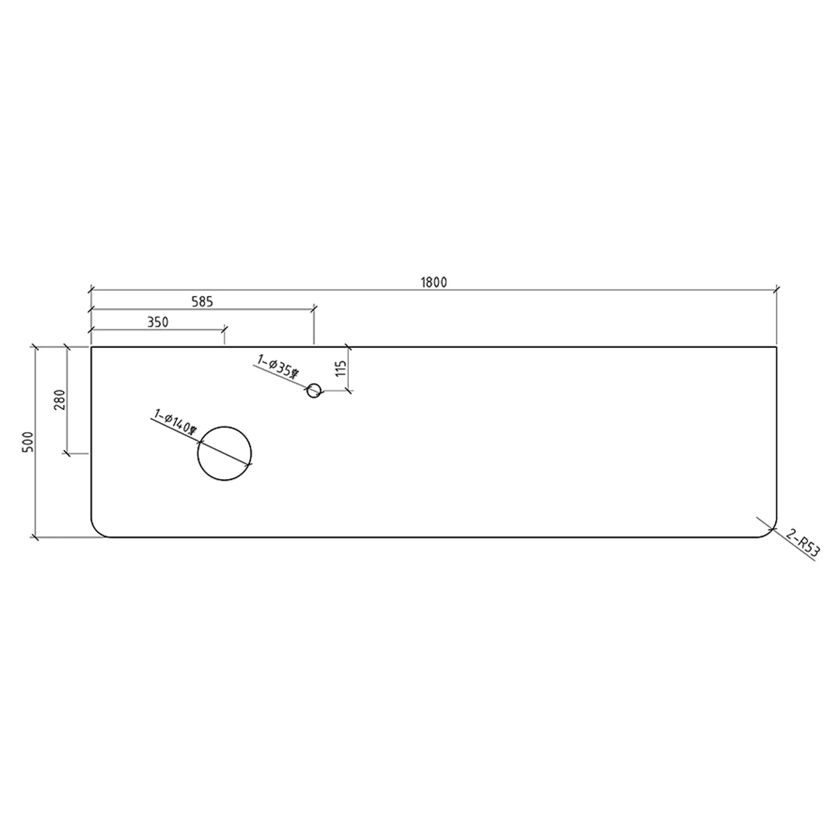 Badnor Mabelle180+40cm (VENSTRE) mbl.pk (9913) Sienna speil