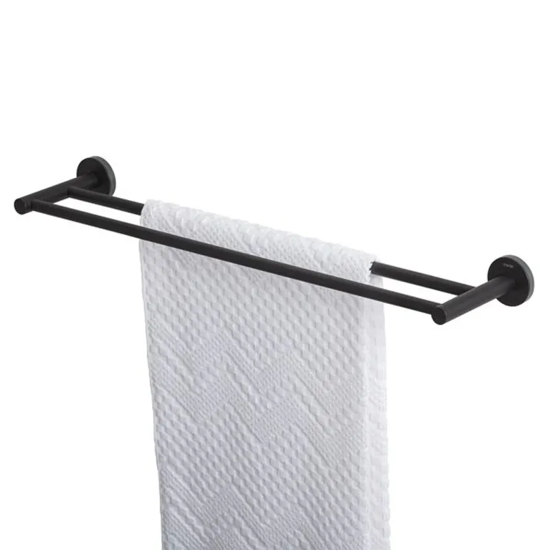 Tiger Urban håndklestang 60cm - dobbel - matt sort