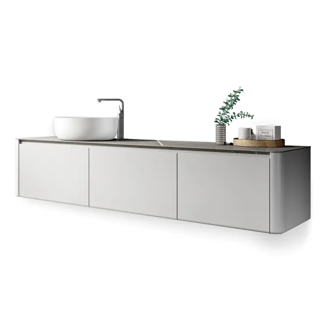 Hovedbilde Badnor Mathilde 180+45cm mbl.pk (304) Leonora speil (VENSTRE)