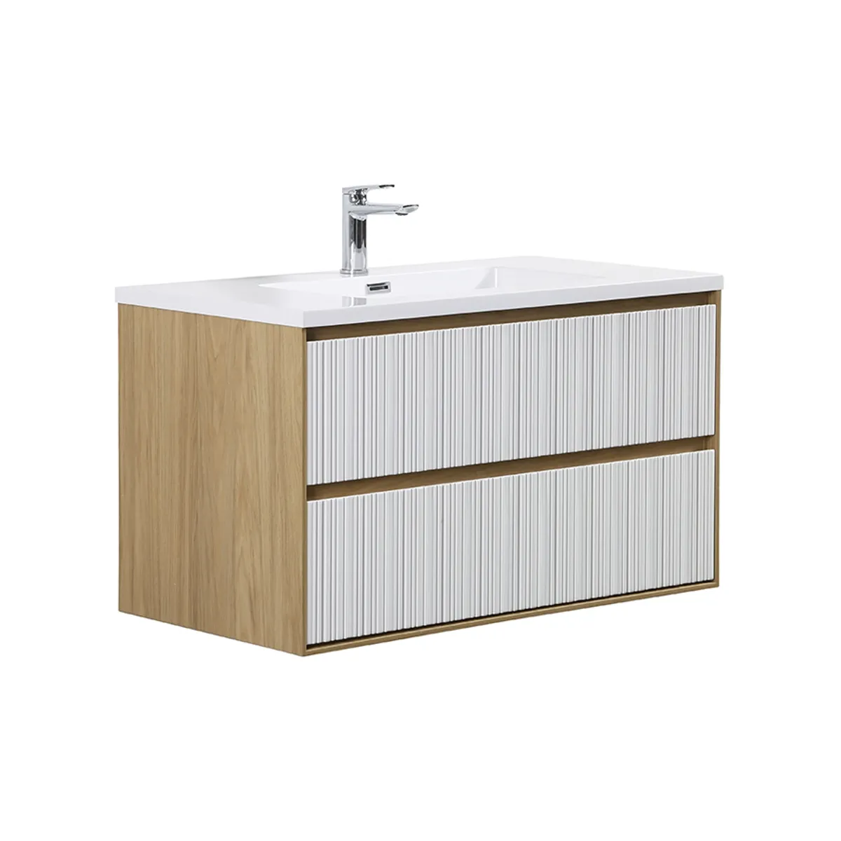 Badnor Marikken 90cm mbl.pk. (2241) Lilly speilskap