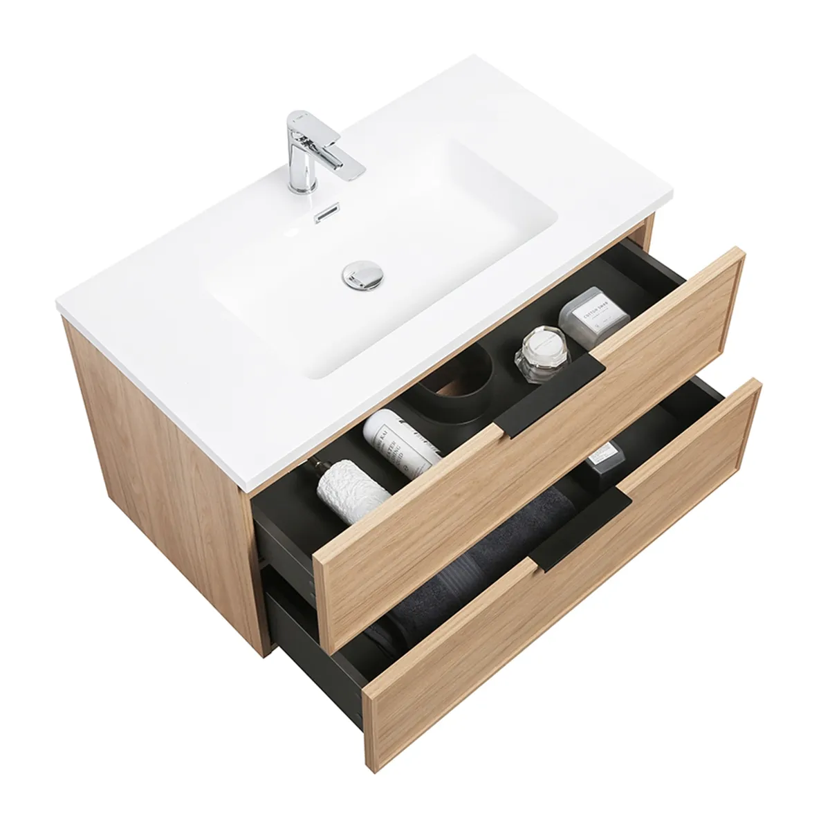 Badnor Melissa 90cm mbl.pk (97340) Leon speilskap m/lys