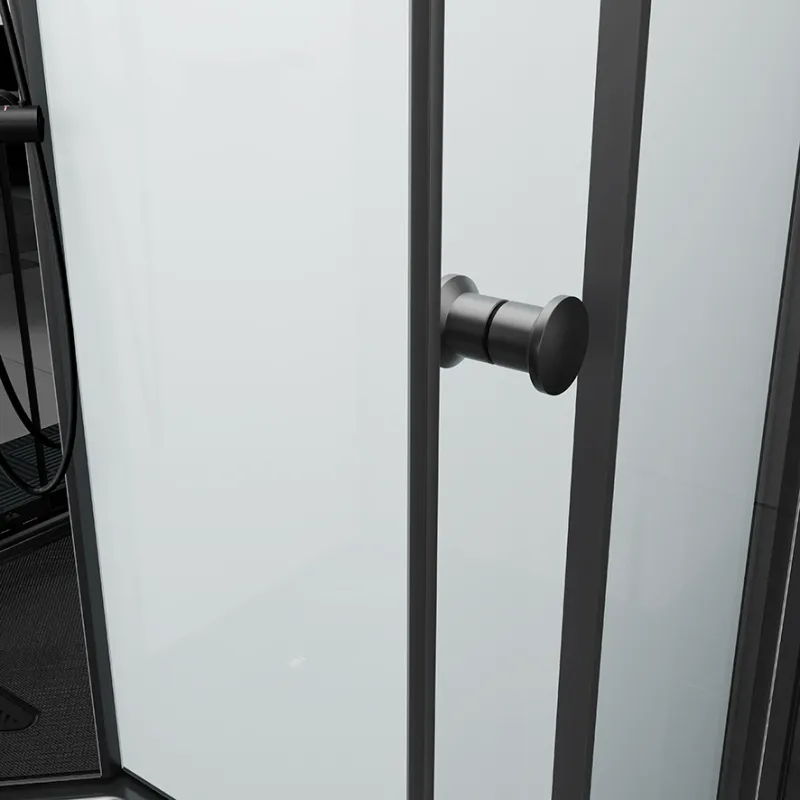 Badnor Scandia Black lux 8-2 dusjkabinett 105x90cm m/dusjsett