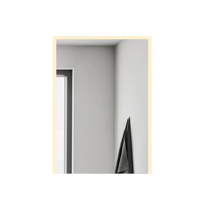 Badnor Linnie speilskap (50cm) alu, m/ stikk og LED-belysning