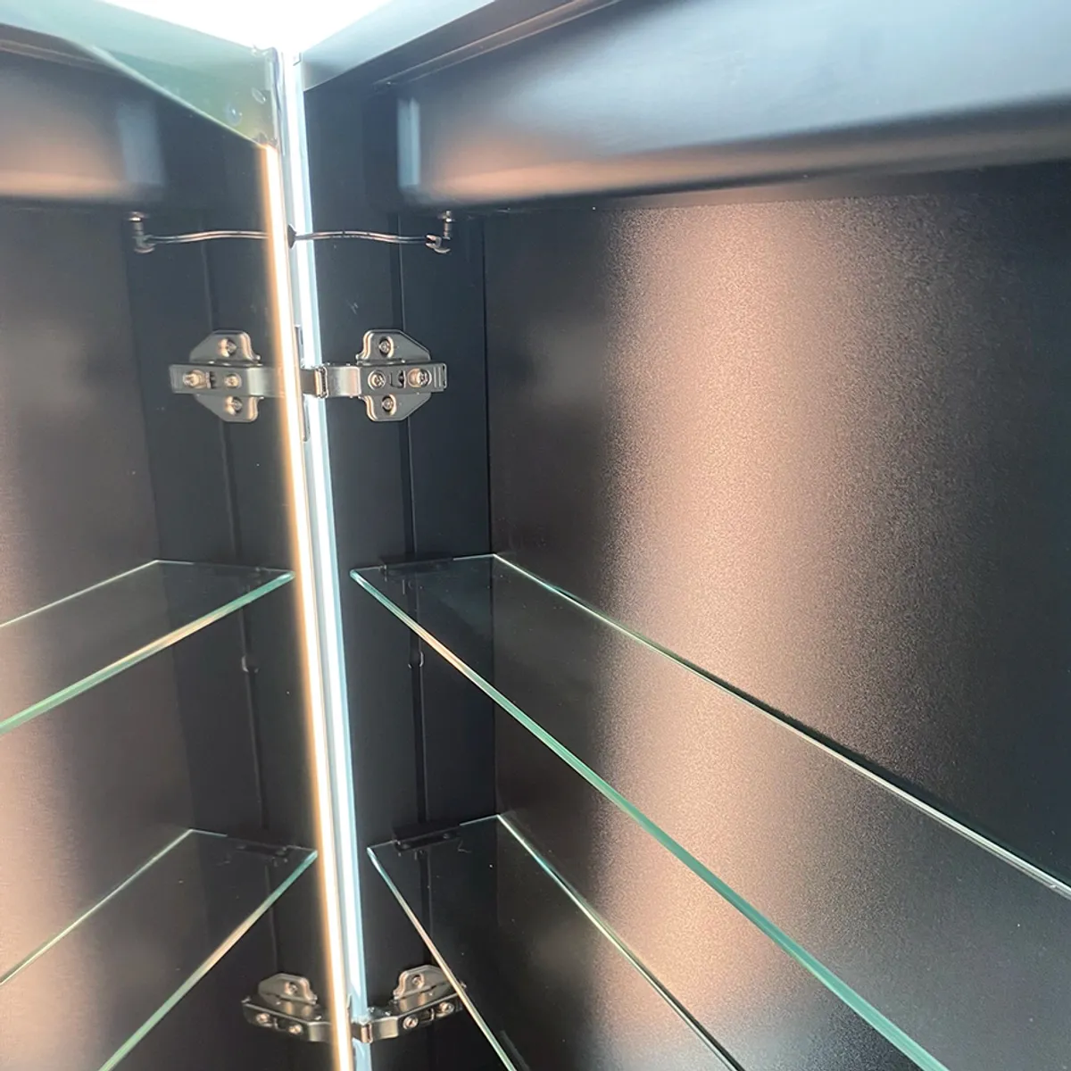 Badnor Melissa 180+40cm mbl.pk (98711) Leah speilskap m/lys