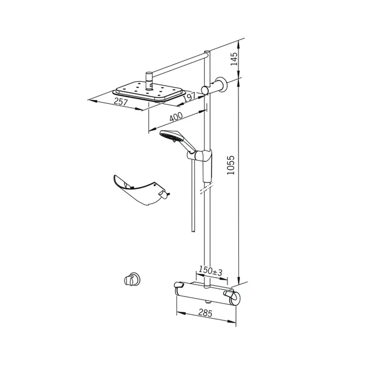 Oras Optima style 7192 takdusjpakke - KROM