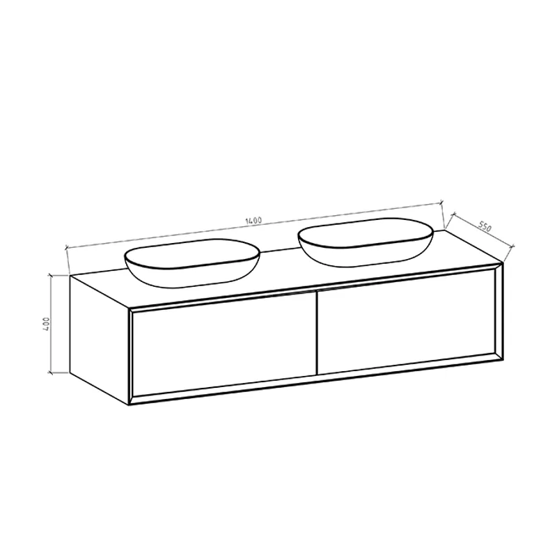Badnor Melodina HVIT/LYS EIK 140cm mbl.pk (613) Sissel rundt spe