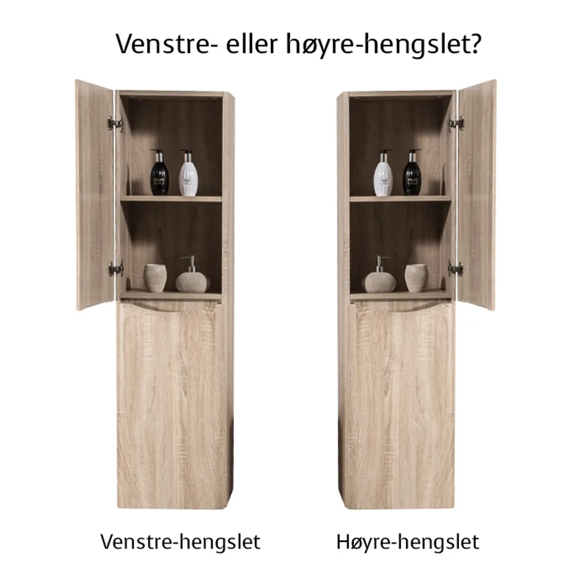 Badnor Mette 60+40cm møbelpk (52103) Lissie rundt speil