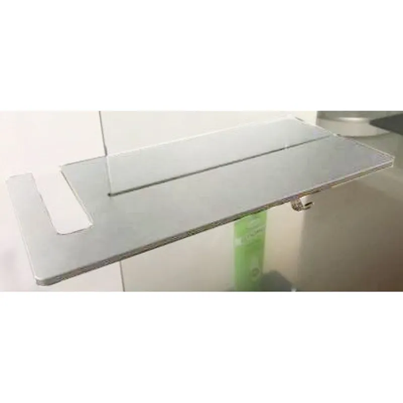 Badnor Base dusjhylle for dusjvegg, 450x210x8mm, MATT SØLV