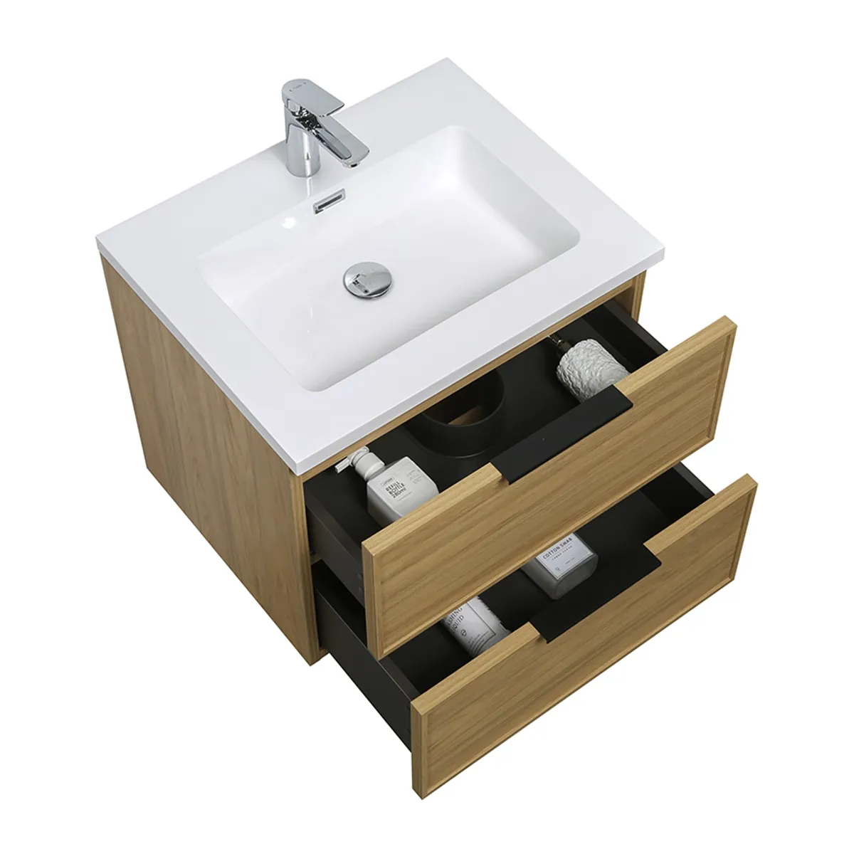 Badnor Melissa 60cm servantskap m/HVIT servant