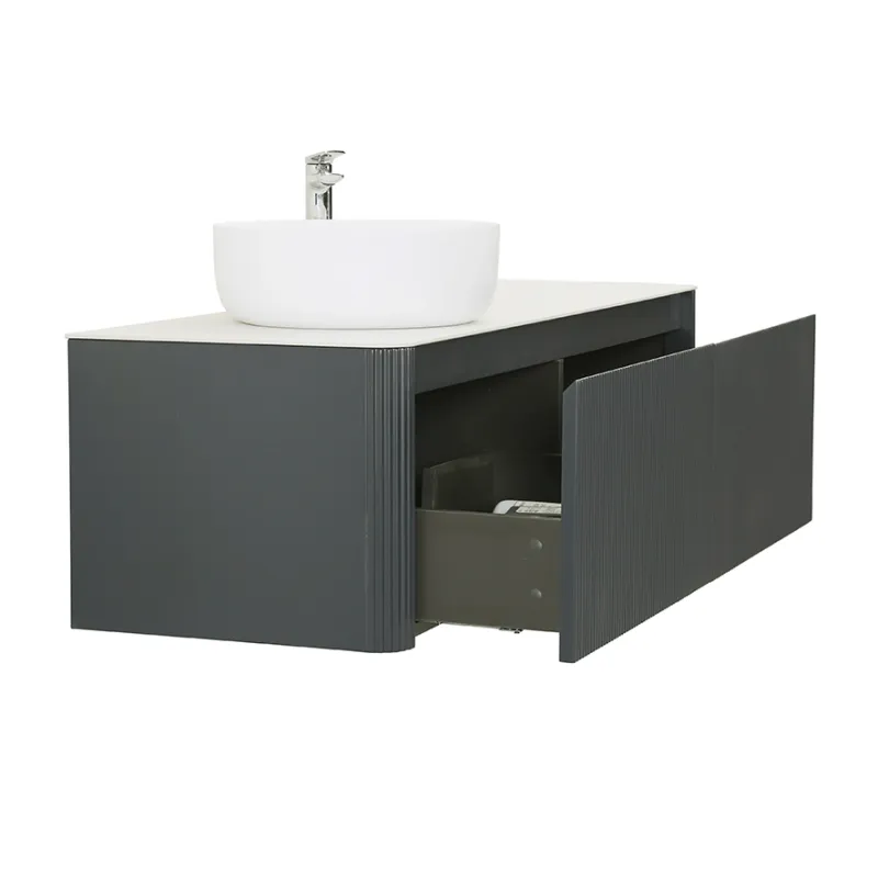 Badnor Mabelle 140cm servantskap m/silkestein topplate (VENSTRE) 