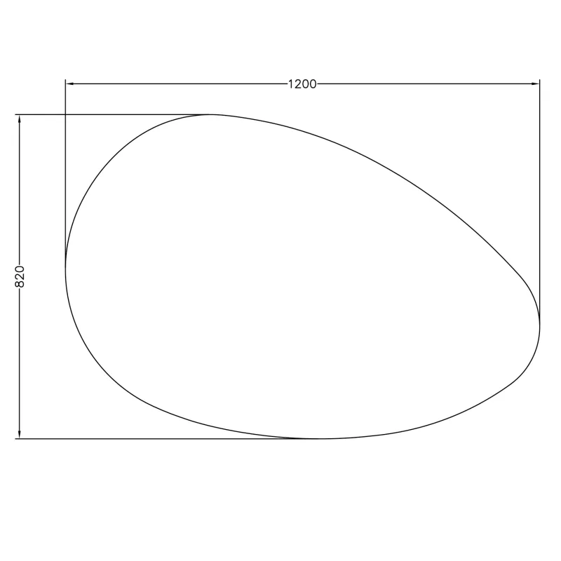 Badnor Mathea 120cm (dobbel) mbl.pk (9303) Lucy speil