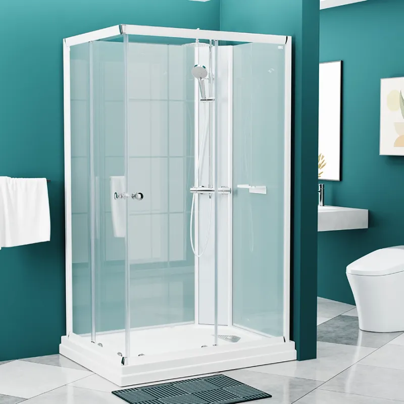 Badnor Nordica White lux 8-3 dusjkabinett 120x90cm m/takdusjsett