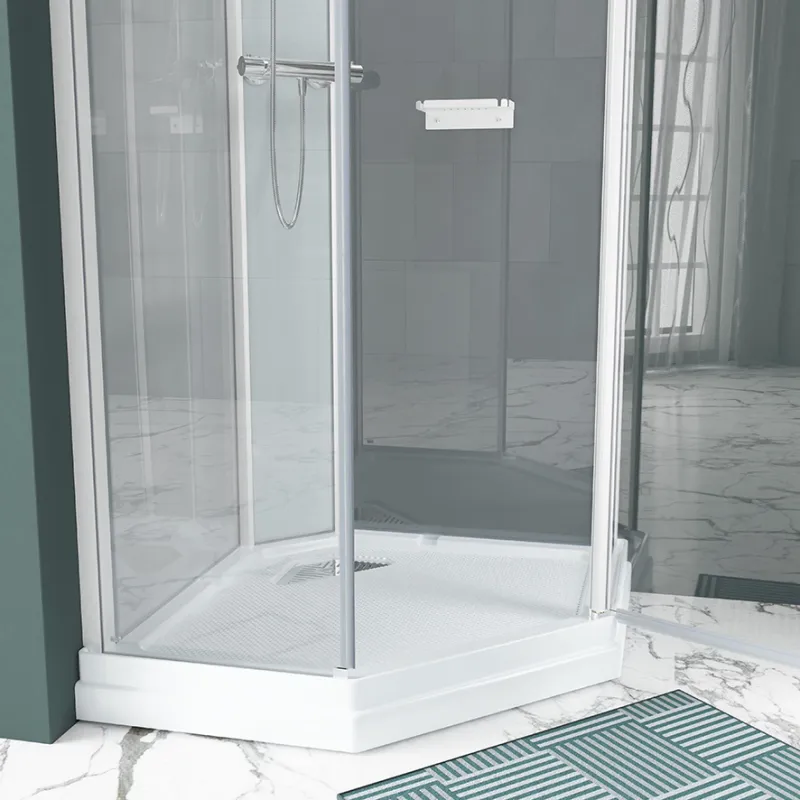 Badnor Nordica White lux 7-3 dusjkabinett 90x90cm m/dusjsett