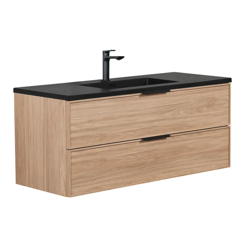 Badnor Melissa 120+40cm mbl.pk m/enkel servant (98411) Sienna speil m/lys