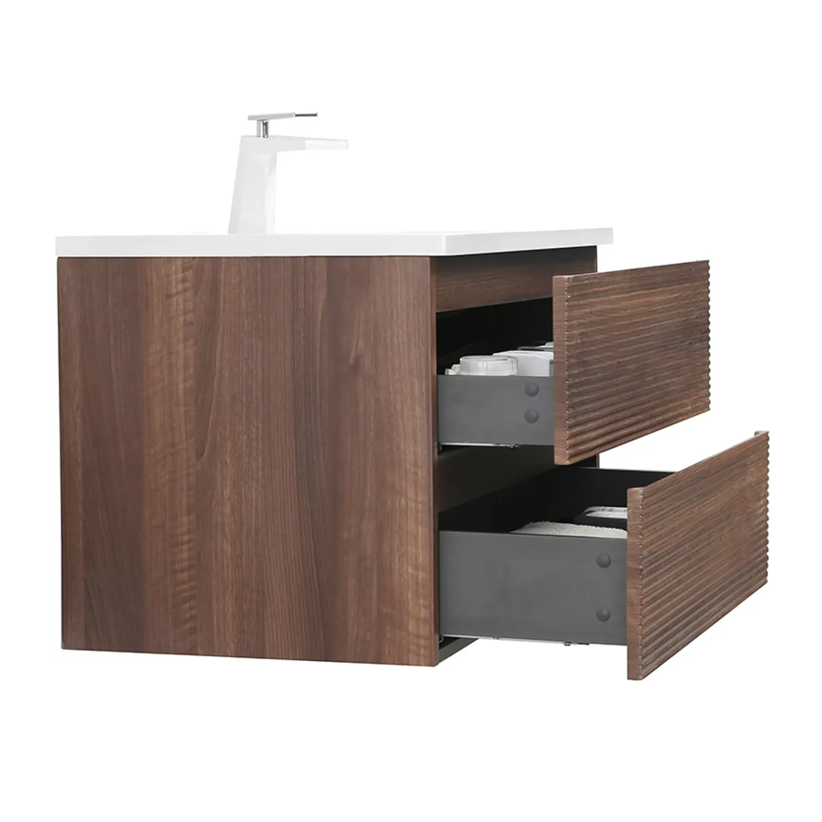 Badnor Maiken 80+40cm mbl.pk. (9419) Leon speilskap m/lys