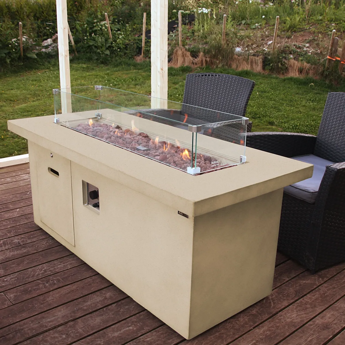 Arctic A-702 gassdrevet peisbord, ANTIQUE BEIGE