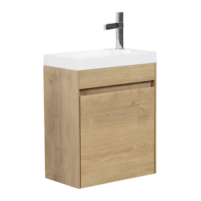 Hovedbilde Badnor Milla LYS EIK servantskap m/hvit servant - 46cm