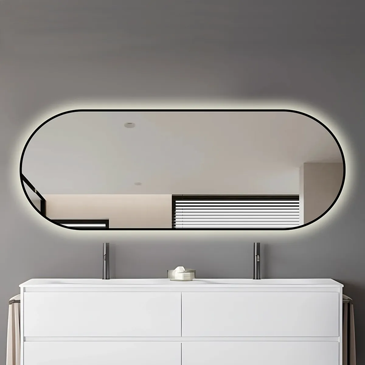 Badnor Melissa 180+40cm mbl.pk (97741) Sienna speil m/lys