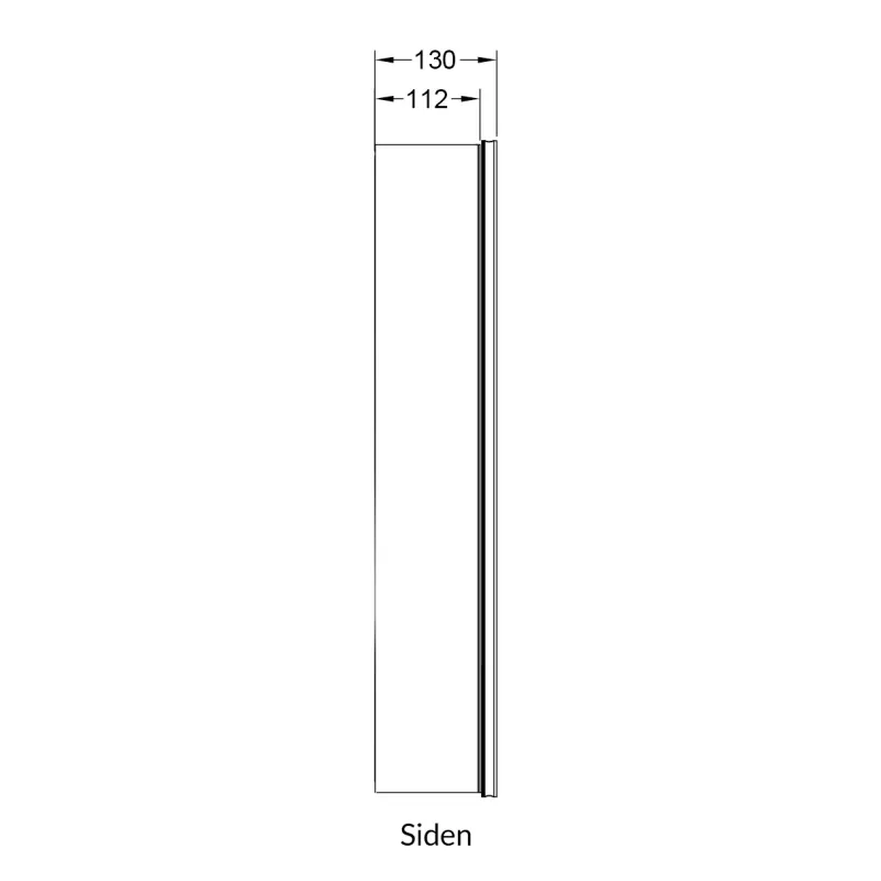 Badnor Mathea 180+40cm mbl.pk (9315) Lilly speilskap