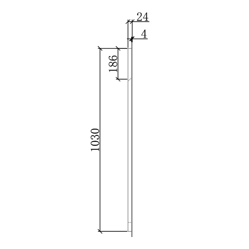 Badnor Marikken 120cm mbl.pk. (2311) Sissel rundt speil