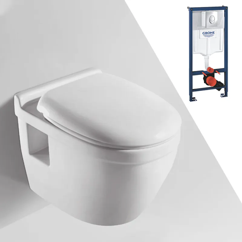 Toalettpakke: Badnor Trento / Grohe Rapid SL m/ krom betj. plate