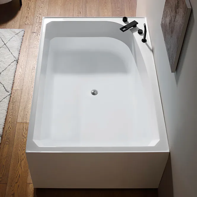 Hovedbilde Badnor Reinette designbadekar m/ innb. blandebatt. 180x120cm
